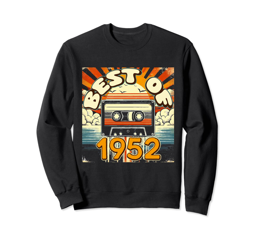 Best 1952 Cassette Tape Birthday Sweatshirt - Custom Art Print Men Women - T-Shirt, Sweatshirt, Hoodie