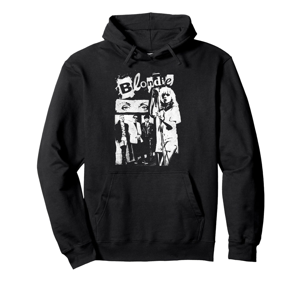Blondie Punk Zine Collage Band Hoodie - Minimalist Print for Adults - T-Shirt, Sweatshirt, Hoodie