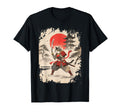 Samurai Cat Japanese Warrior T-Shirt - Custom Art Print Men Women - T-Shirt, Sweatshirt, Hoodie