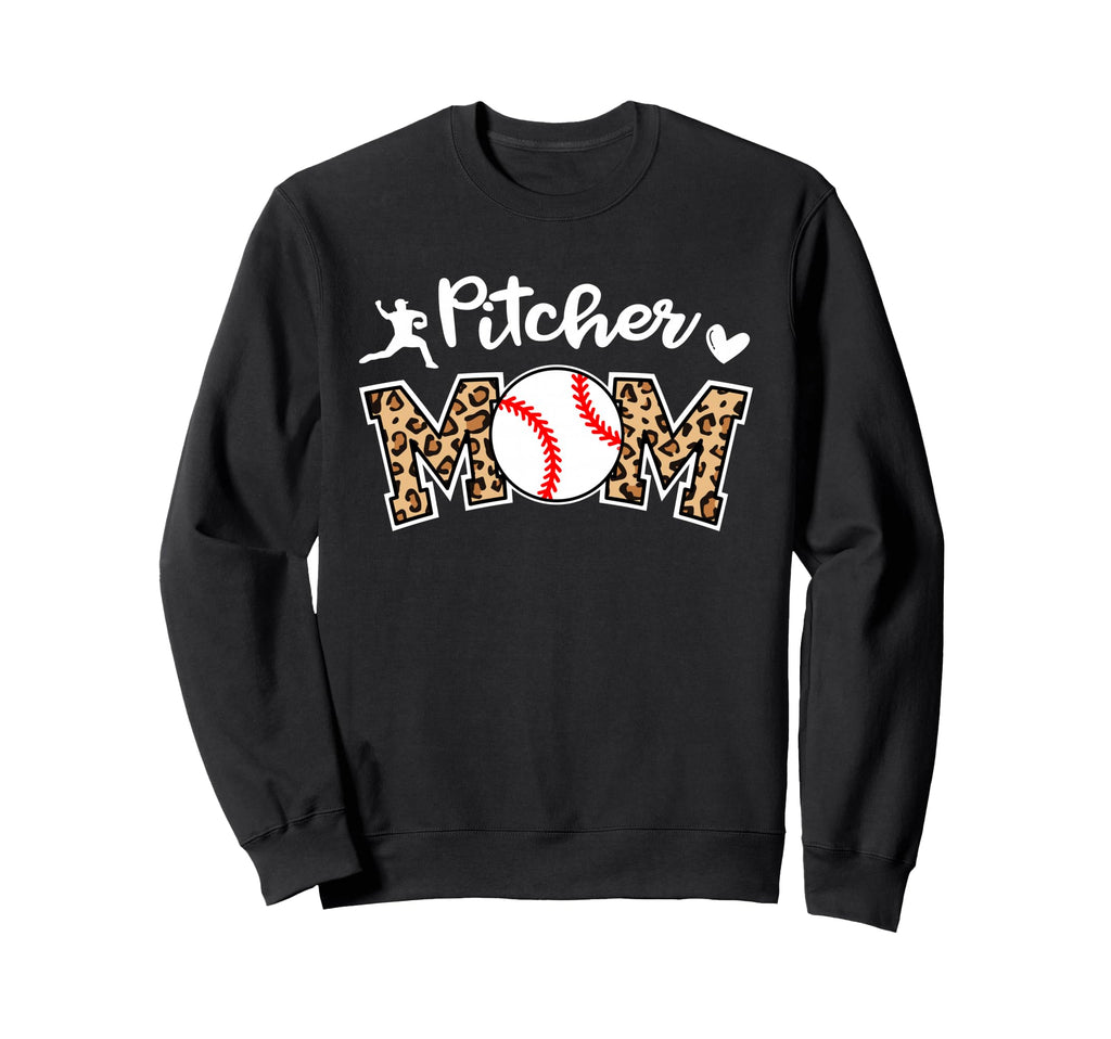 Pitcher Baseball Mom Funny Sweatshirt - Aesthetic Graphic for Adults - T-Shirt, Sweatshirt, Hoodie