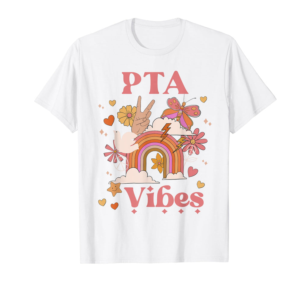 Pta Vibes Parent Teacher Group T-Shirt - Casual Everyday Wear Men Women - T-Shirt, Sweatshirt, Hoodie