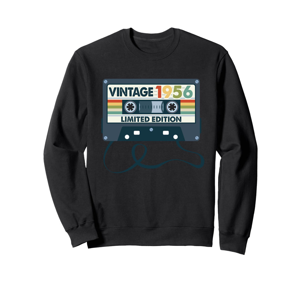 Made 1956 70Th Birthday Cassette Sweatshirt - Fun Novelty Design Men Women - T-Shirt, Sweatshirt, Hoodie