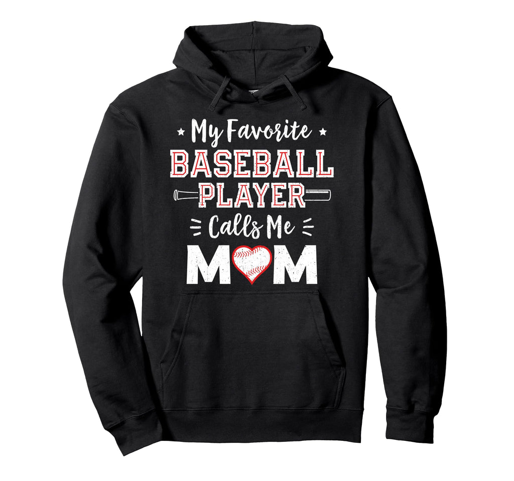 My Favorite Baseball Player Calls Me Hoodie - Minimalist Print Men Women - T-Shirt, Sweatshirt, Hoodie