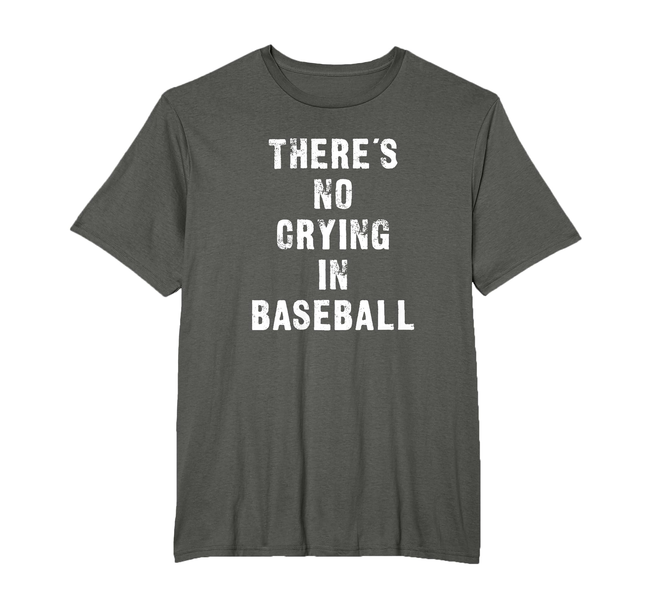 Theres No Crying Baseball Funny T-Shirt - Aesthetic Graphic Unisex - T-Shirt, Sweatshirt, Hoodie