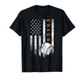Baseball Coach American Flag Baseball T-Shirt - Streetwear Style Unisex - T-Shirt, Sweatshirt, Hoodie