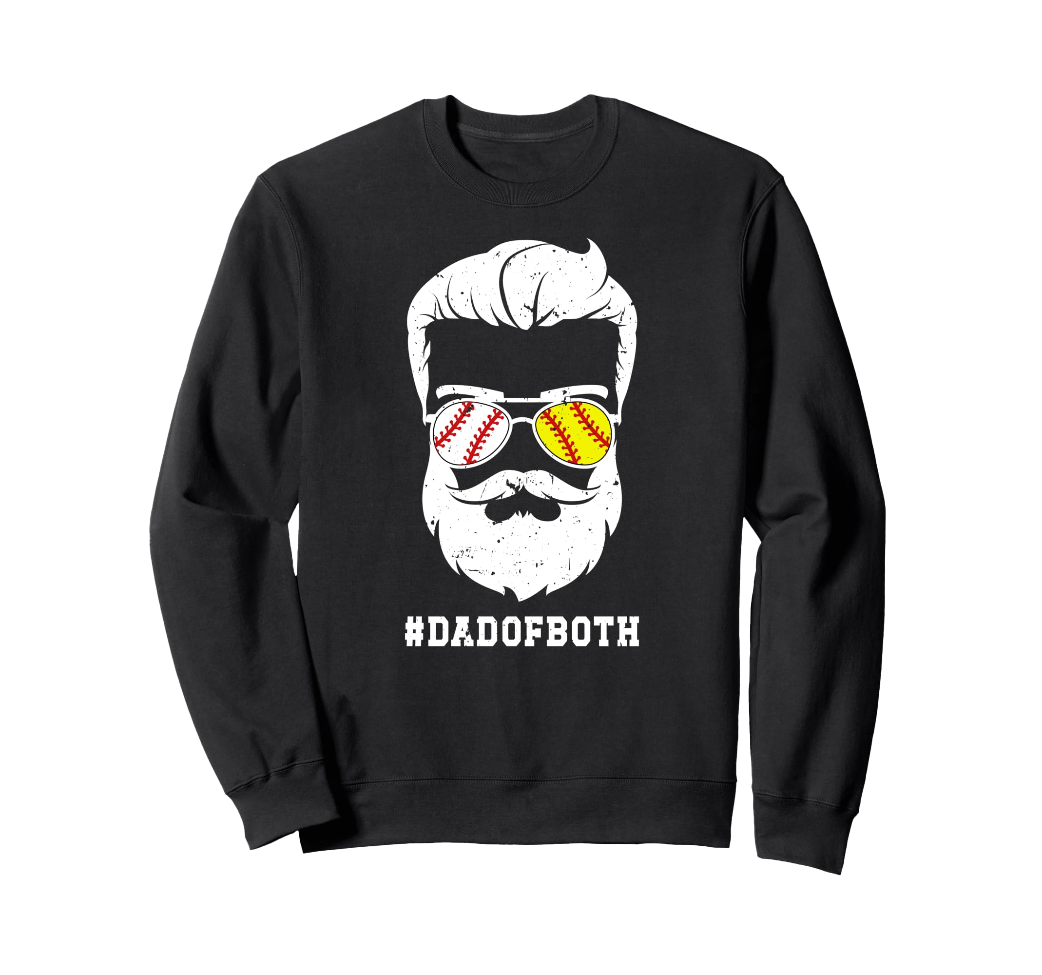 Dad Both Baseball Softball Dad Ballers Sweatshirt - Streetwear Style Unisex - T-Shirt, Sweatshirt, Hoodie