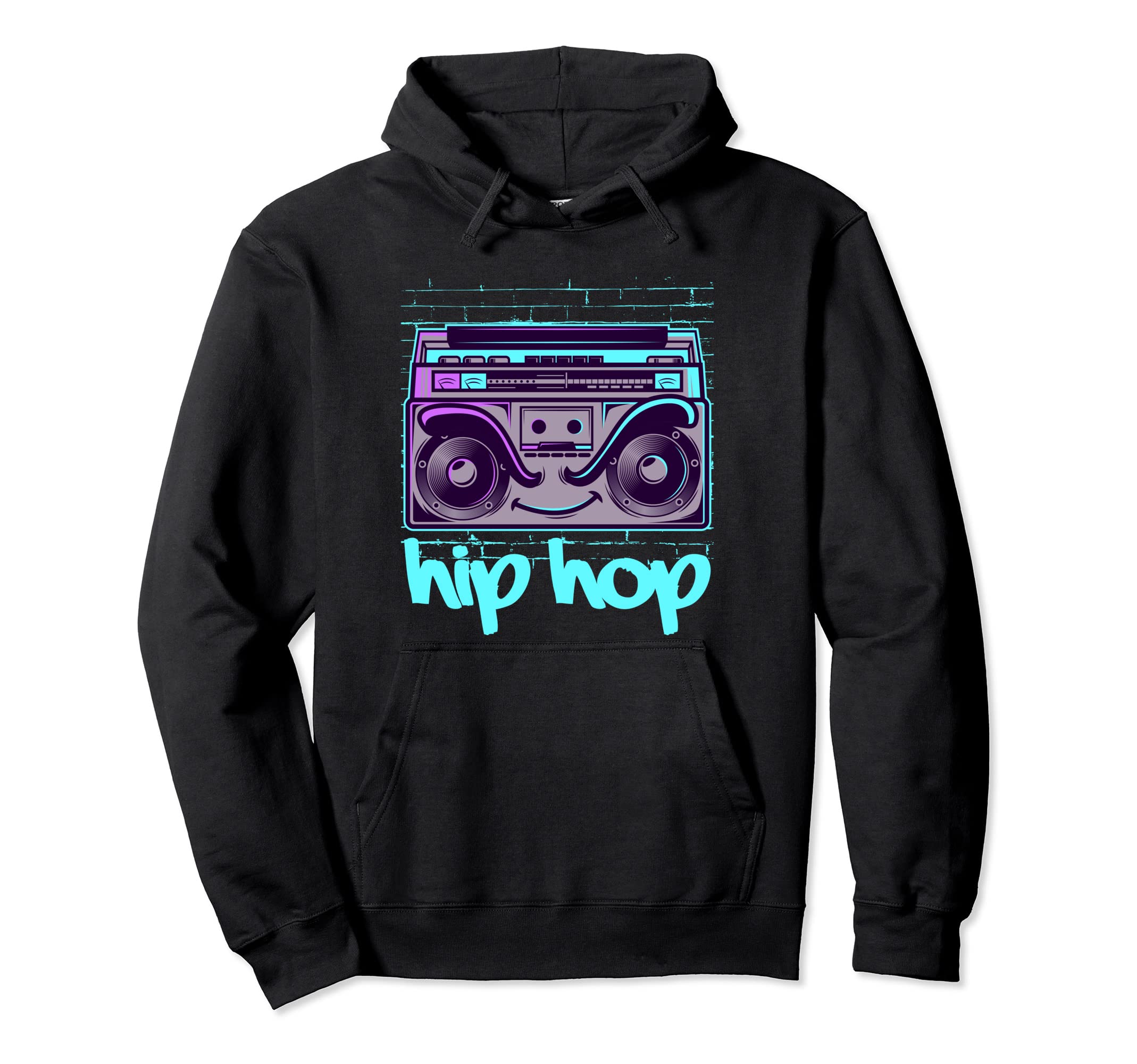 Hip Hop Cassette Recorder Rapper Music Hoodie - Minimalist Print Men Women - T-Shirt, Sweatshirt, Hoodie