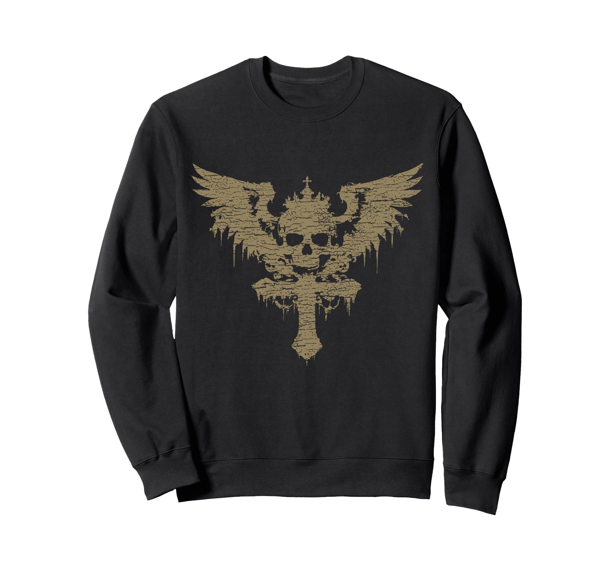 Emo Y2K Skull Cross Alt Grunge Sweatshirt - Trendy Graphic Men Women - T-Shirt, Sweatshirt, Hoodie