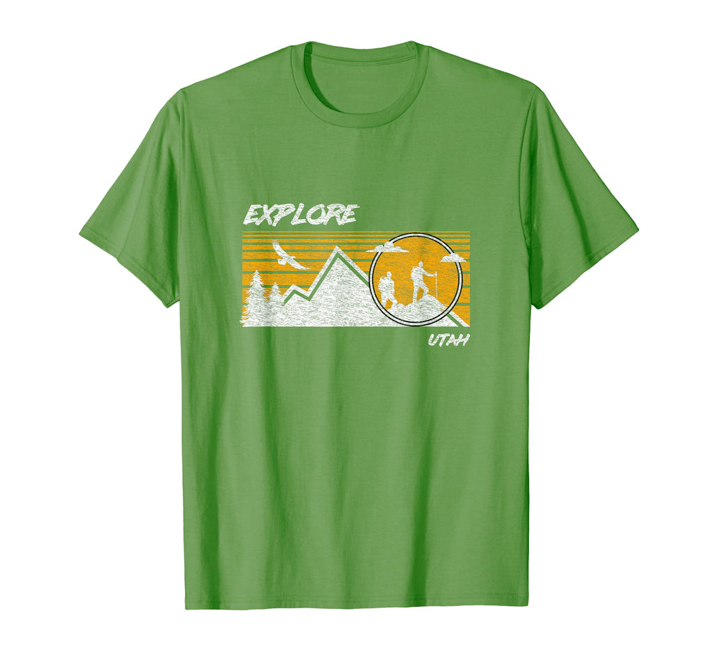 Utah Distressed Hiking T-Shirt - Graphic Print for Adults - T-Shirt, Sweatshirt, Hoodie