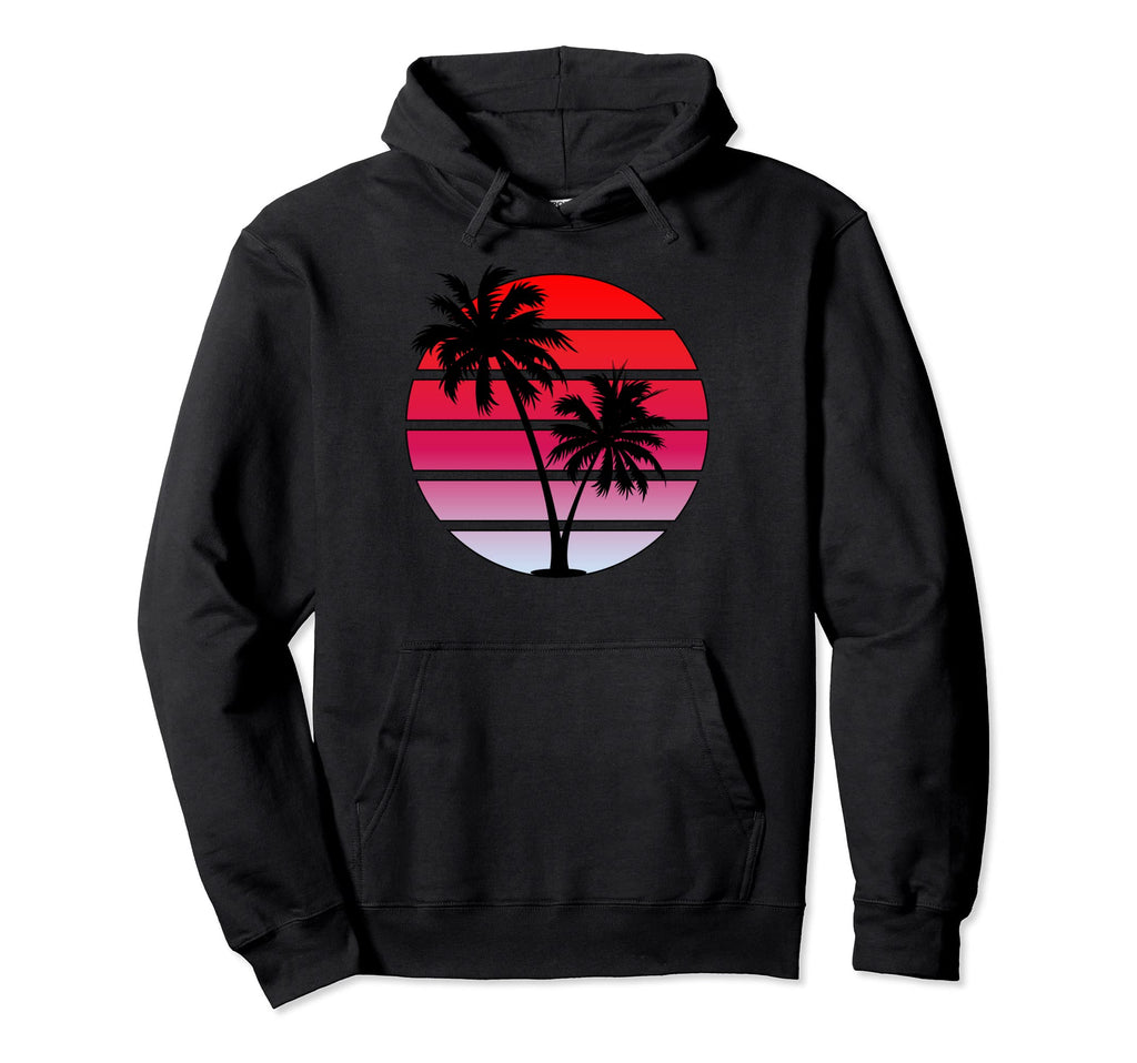 Synthwave Sunset Hoodie - Aesthetic Graphic for Adults - T-Shirt, Sweatshirt, Hoodie