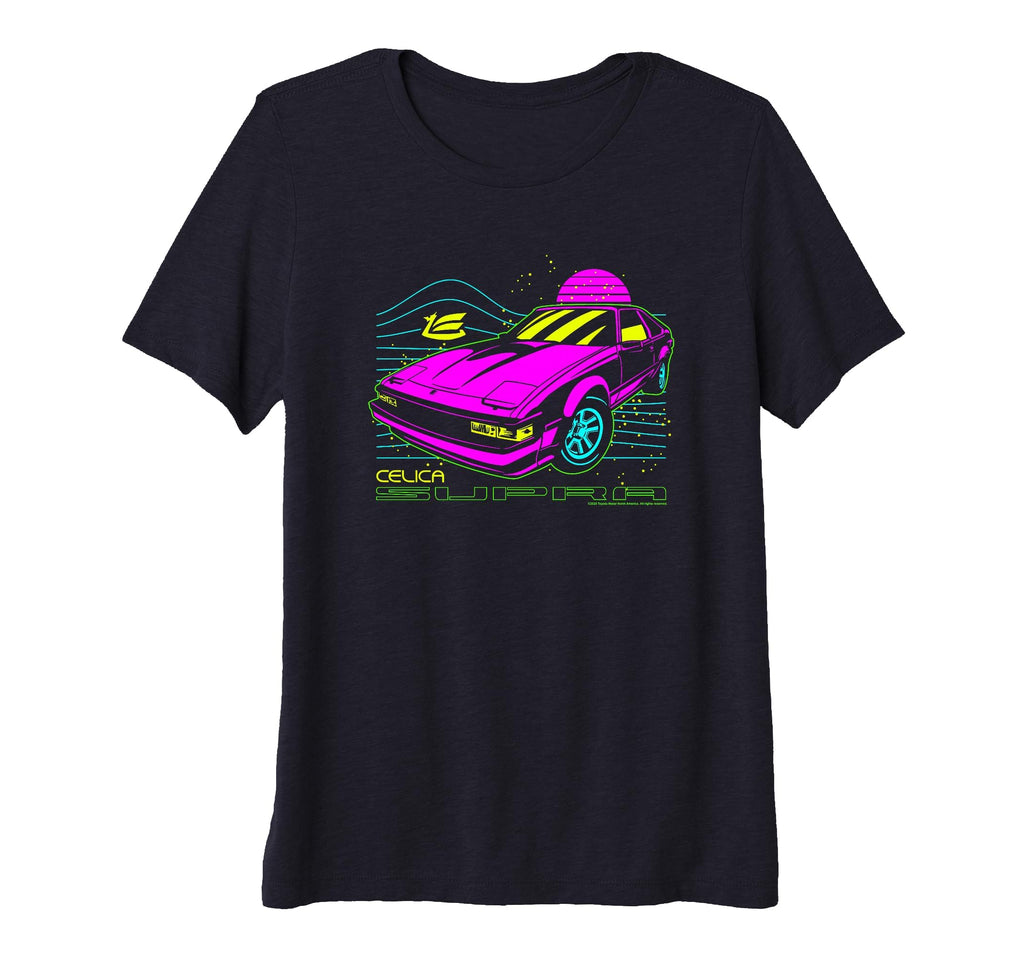 Toyota Iconic Celica Supra Neon 80S T-Shirt - Novelty Apparel Men Women - T-Shirt, Sweatshirt, Hoodie