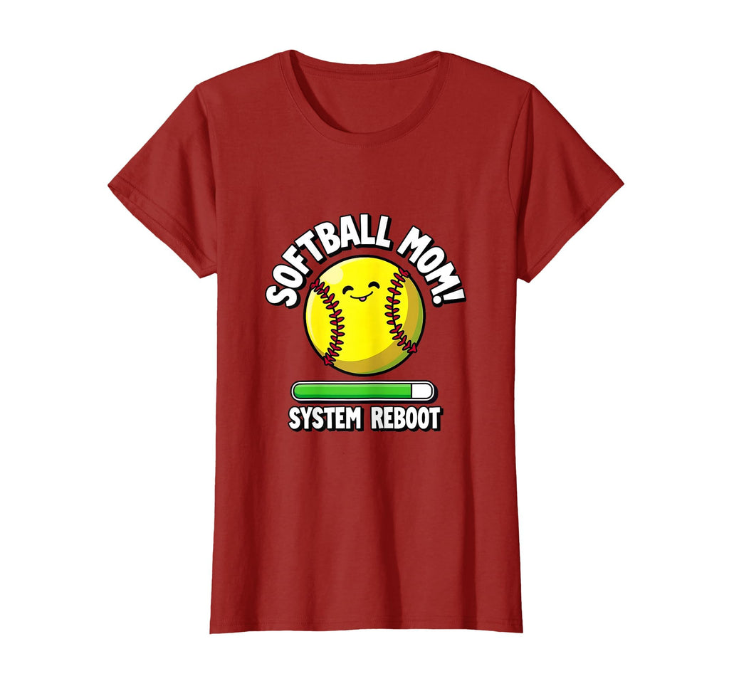 Softball Mom System Reboot Baseball Parent T-Shirt - Trendy Graphic Unisex - T-Shirt, Sweatshirt, Hoodie