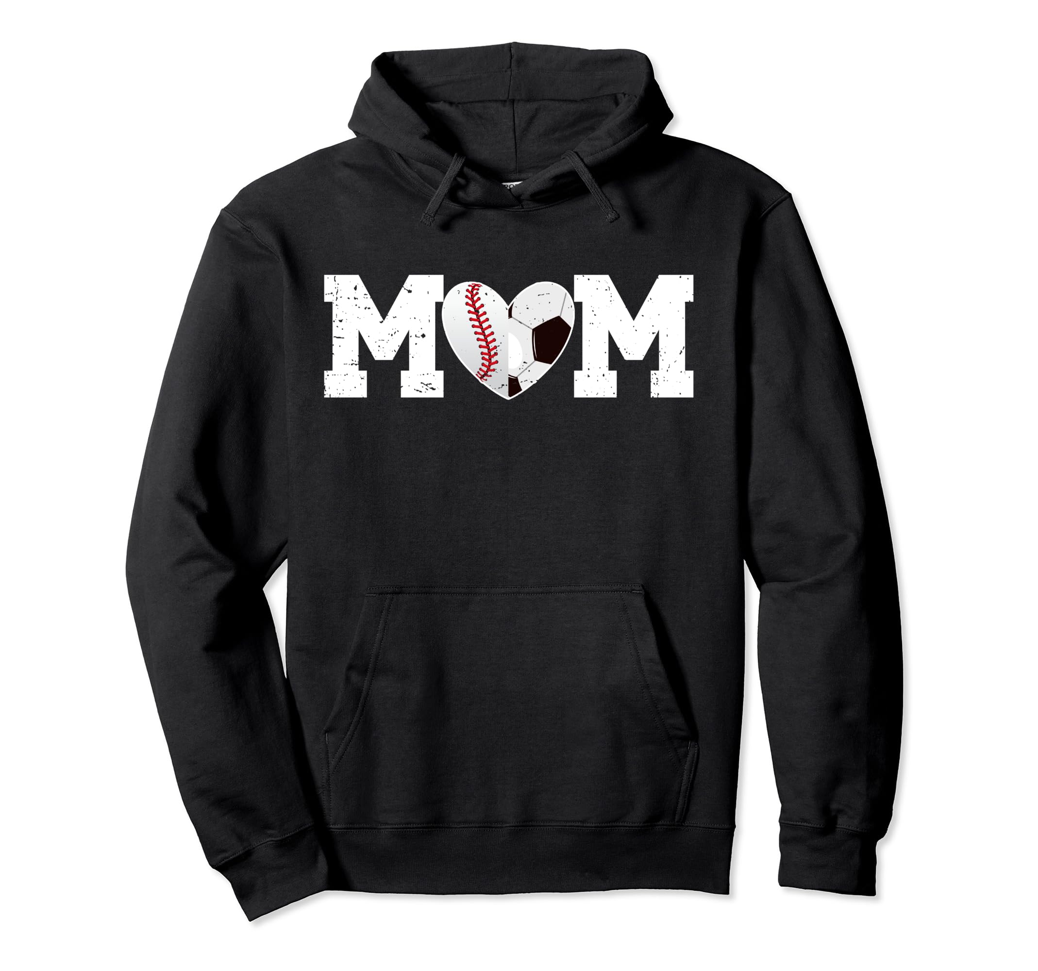 Baseball Soccer Mom Soccer Baseball Player Hoodie - Unique Graphic Unisex - T-Shirt, Sweatshirt, Hoodie