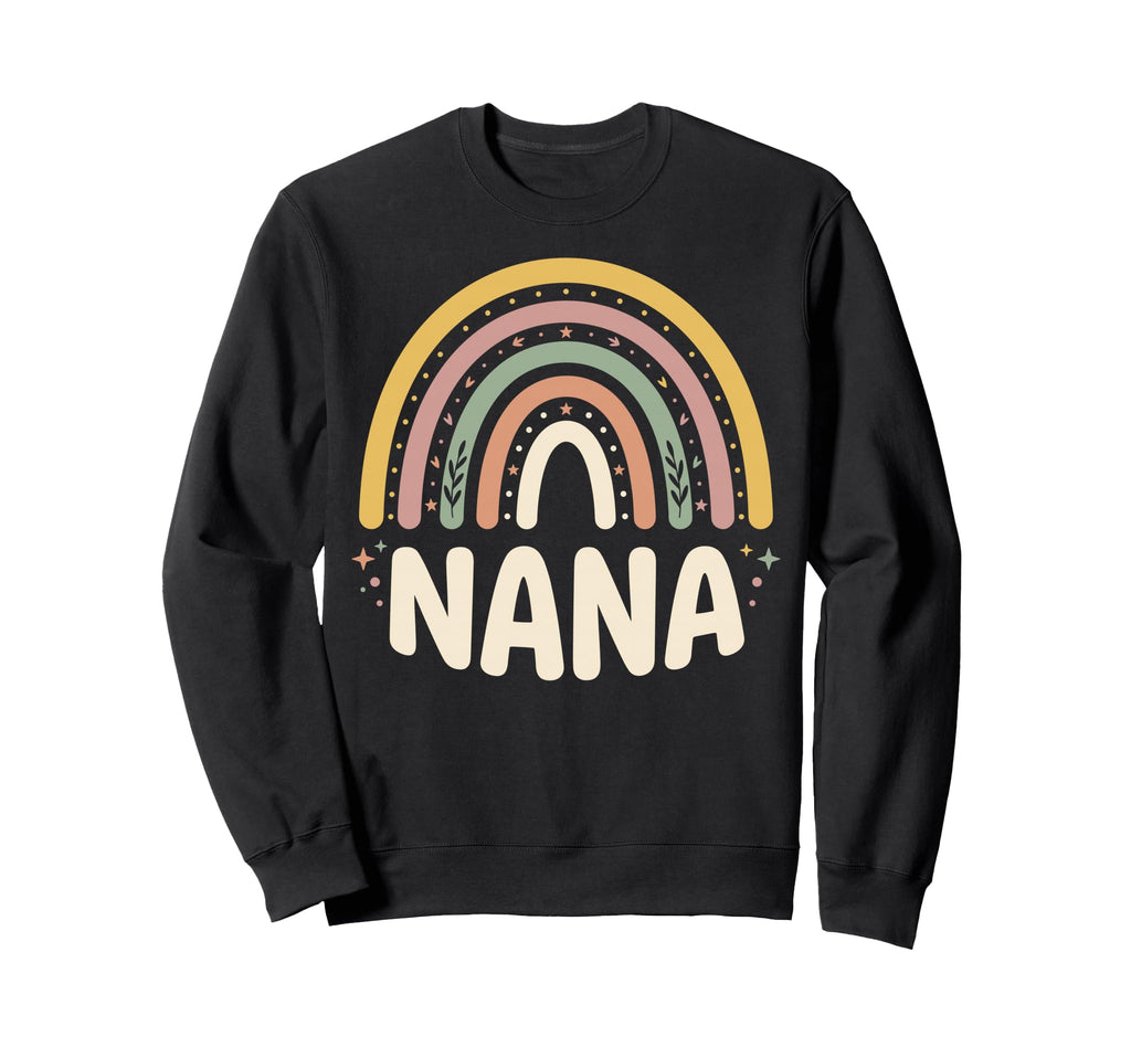 Boho Rainbow Nana Pastel Grandmother Sweatshirt - Streetwear Style Unisex - T-Shirt, Sweatshirt, Hoodie