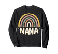 Boho Rainbow Nana Pastel Grandmother Sweatshirt - Streetwear Style Unisex - T-Shirt, Sweatshirt, Hoodie