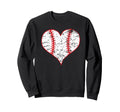 Baseball Lover Heart Laces Love Sweatshirt - Novelty Apparel Unisex - T-Shirt, Sweatshirt, Hoodie