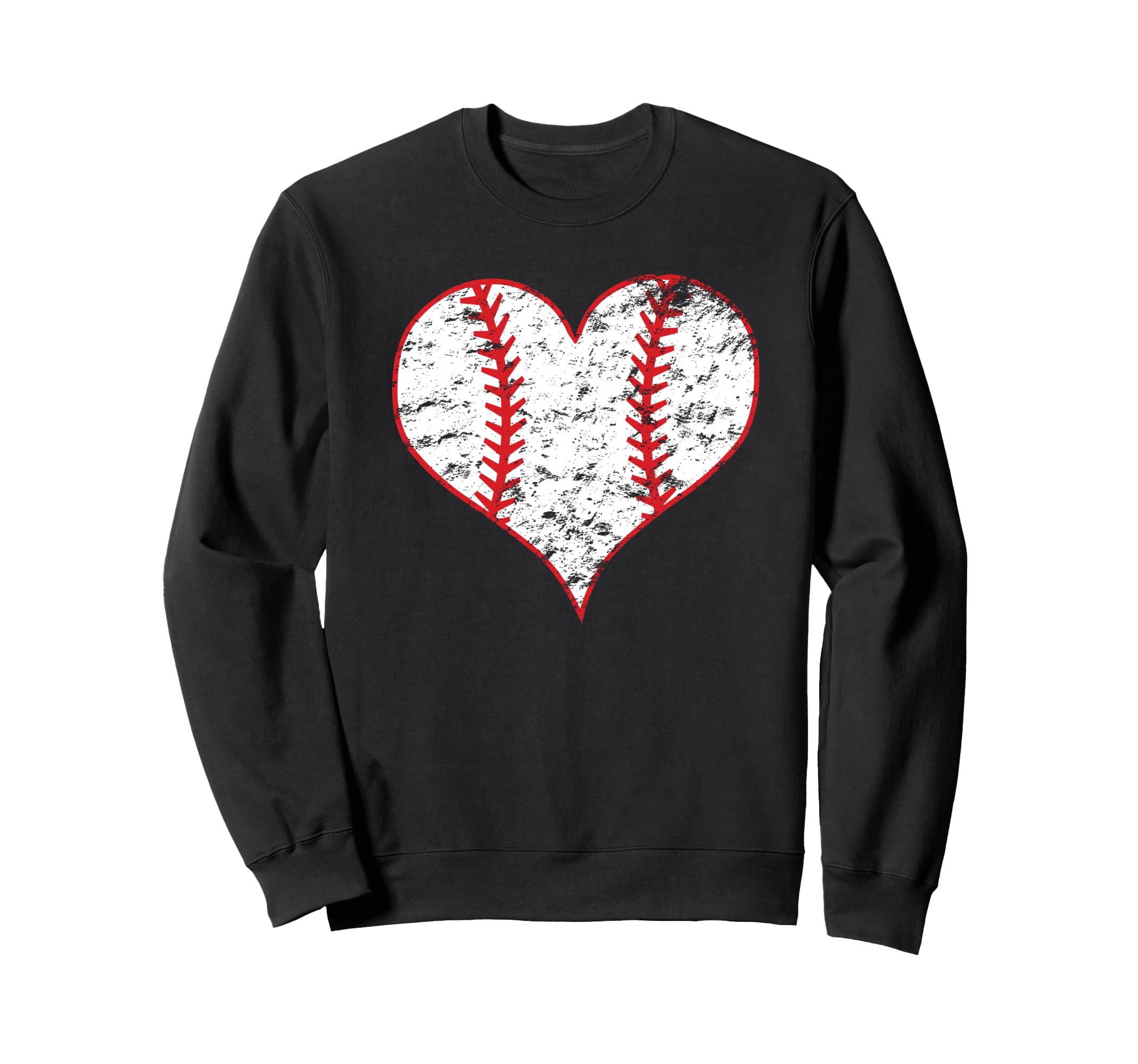 Baseball Lover Heart Laces Love Sweatshirt - Novelty Apparel Unisex - T-Shirt, Sweatshirt, Hoodie