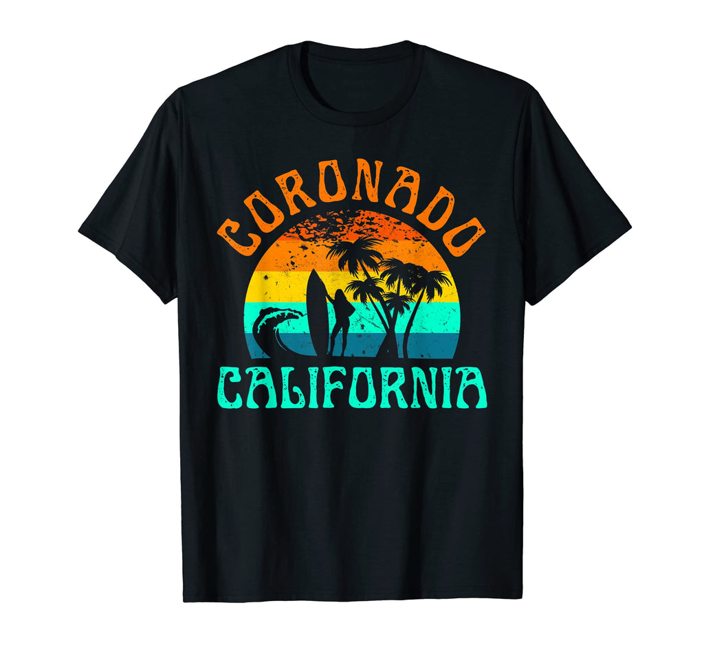 Coronado California Beach Surf Summer T-Shirt - Unique Graphic Men Women - T-Shirt, Sweatshirt, Hoodie