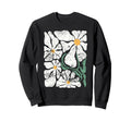 Daisy Floral Boho Flower Sweatshirt - Aesthetic Graphic Men Women - T-Shirt, Sweatshirt, Hoodie