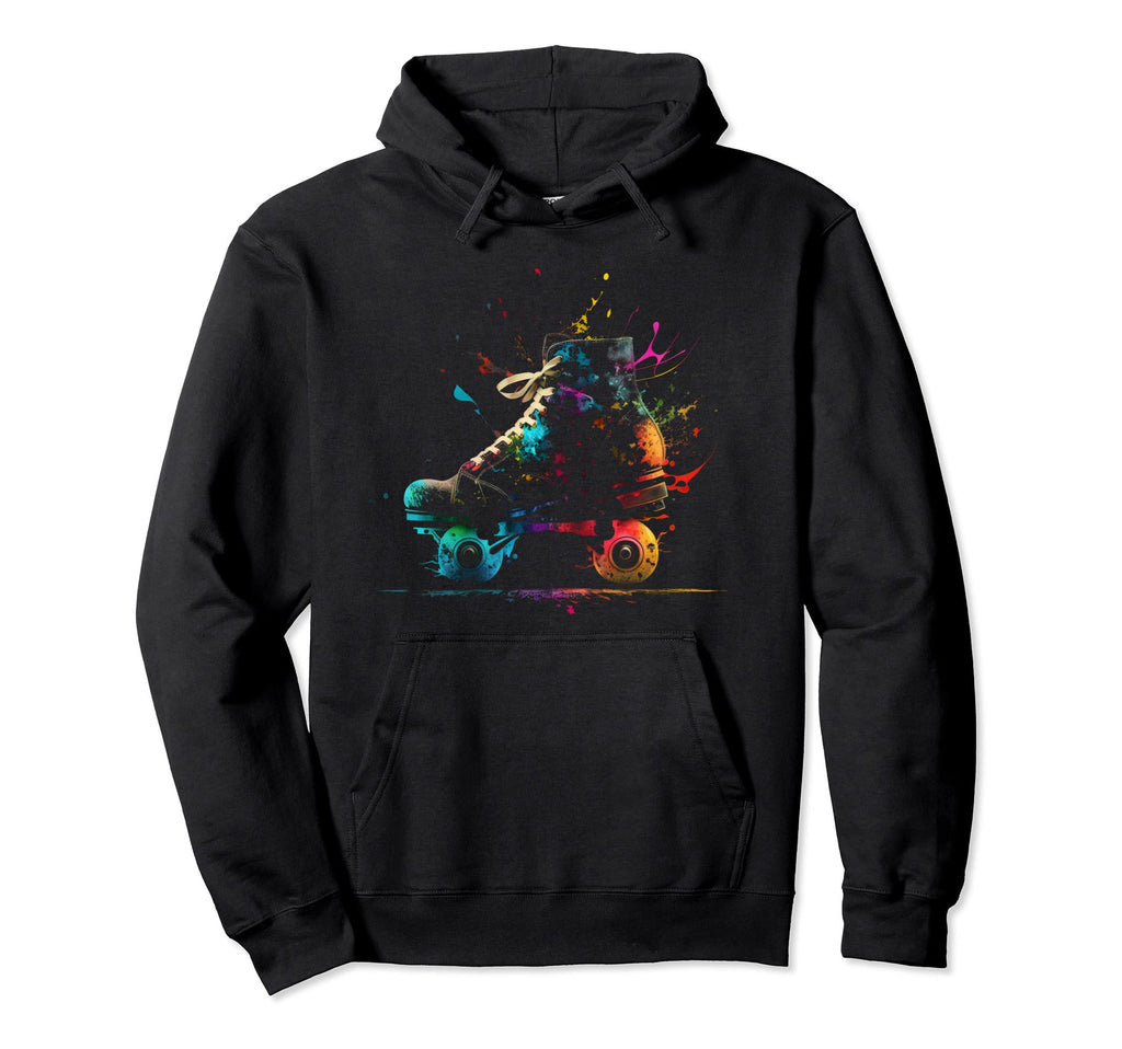 Inline Skater Splash Art Roller Skater Hoodie - Custom Art Print Men Women - T-Shirt, Sweatshirt, Hoodie