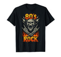 80S Rock Skull Music Band Gift T-Shirt - Minimalist Print Men Women - T-Shirt, Sweatshirt, Hoodie