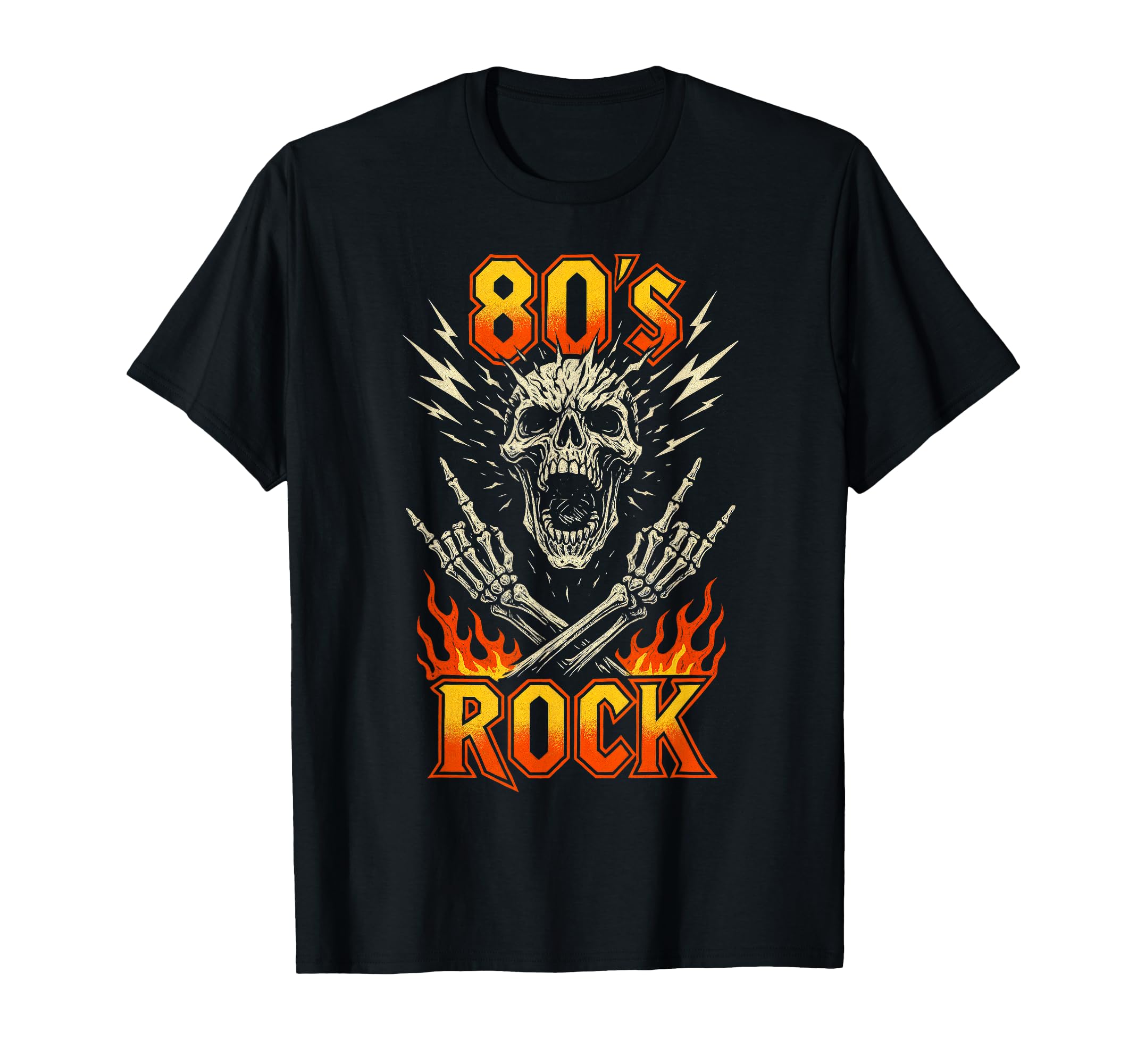 80S Rock Skull Music Band Gift T-Shirt - Minimalist Print Men Women - T-Shirt, Sweatshirt, Hoodie