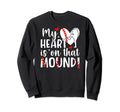 Mound Baseball Pitcher Mom Baseball Sweatshirt - Graphic Print Unisex - T-Shirt, Sweatshirt, Hoodie