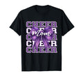 Football Cheer Mom Game Day Purple T-Shirt - Novelty Apparel for Adults - T-Shirt, Sweatshirt, Hoodie