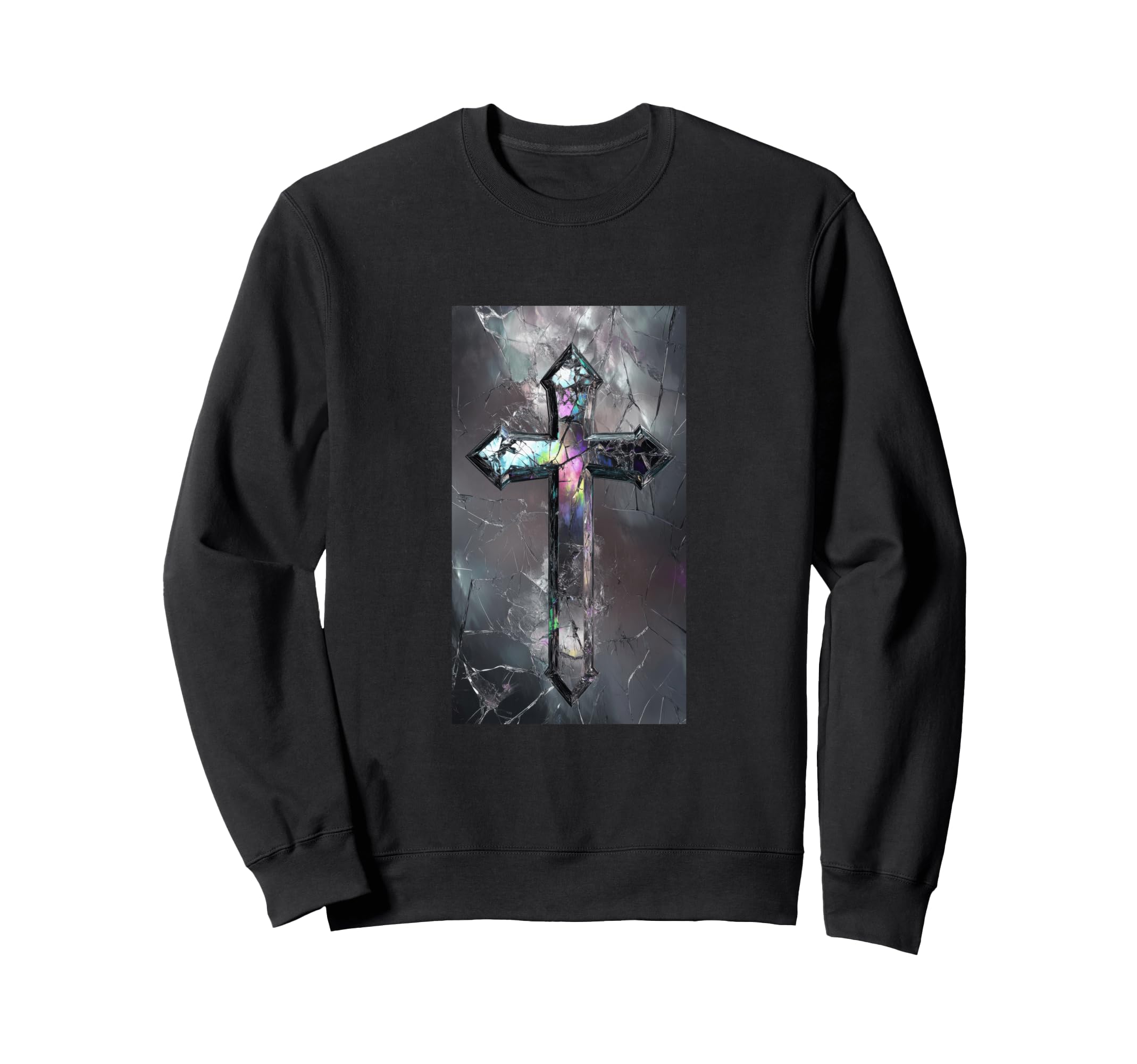 Gothic Cross Grunge Aesthetic Y2K Goth Sweatshirt - Trendy Graphic Unisex - T-Shirt, Sweatshirt, Hoodie