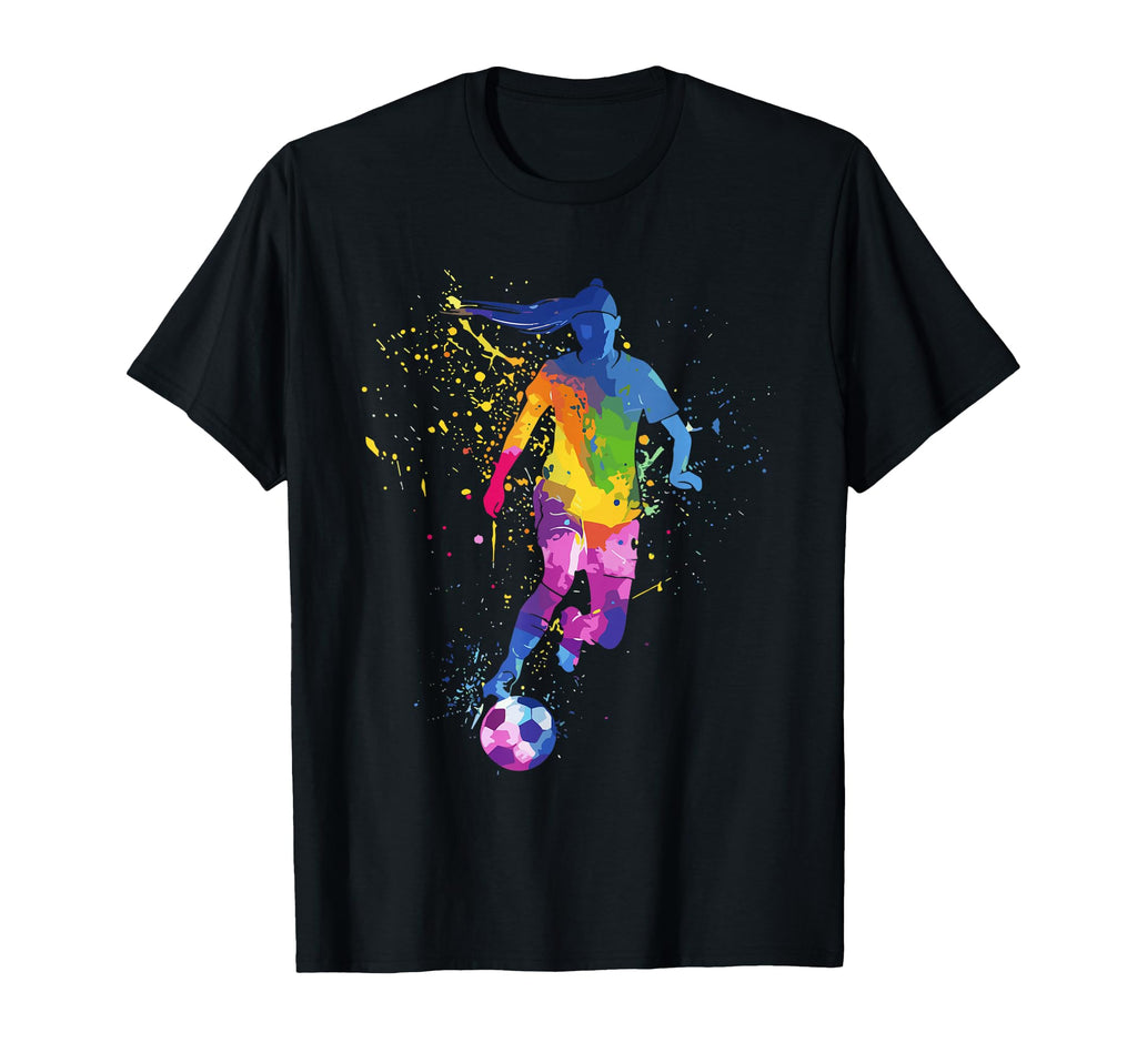 Colorful Funny Soccer Player Fan Dad T-Shirt - Trendy Graphic Men Women - T-Shirt, Sweatshirt, Hoodie