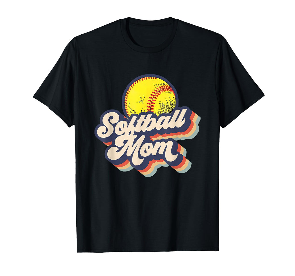 Softball Mom Leopard Funny Baseball Mom T-Shirt - Custom Art Print Unisex - T-Shirt, Sweatshirt, Hoodie