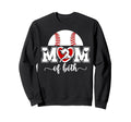 Mom Both Proud Baseball And Dance Mom Sweatshirt - Graphic Print Unisex - T-Shirt, Sweatshirt, Hoodie