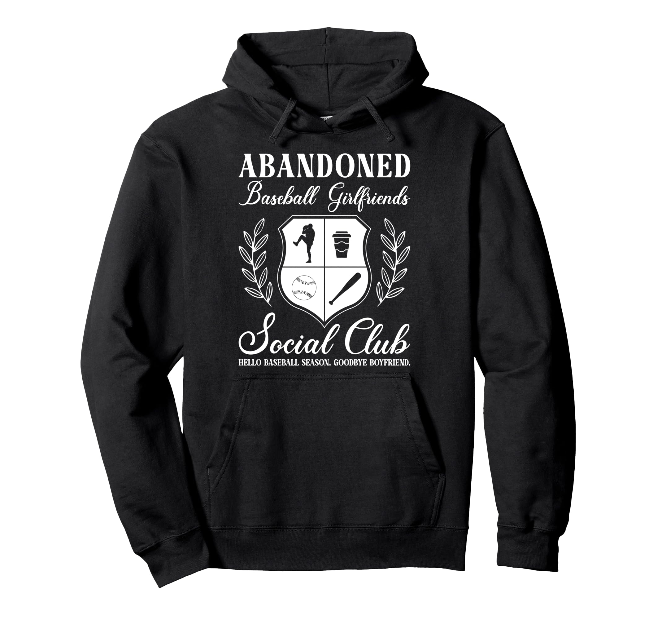 Abandoned Baseball Girlfriend Baseball Hoodie - Trendy Graphic Unisex - T-Shirt, Sweatshirt, Hoodie