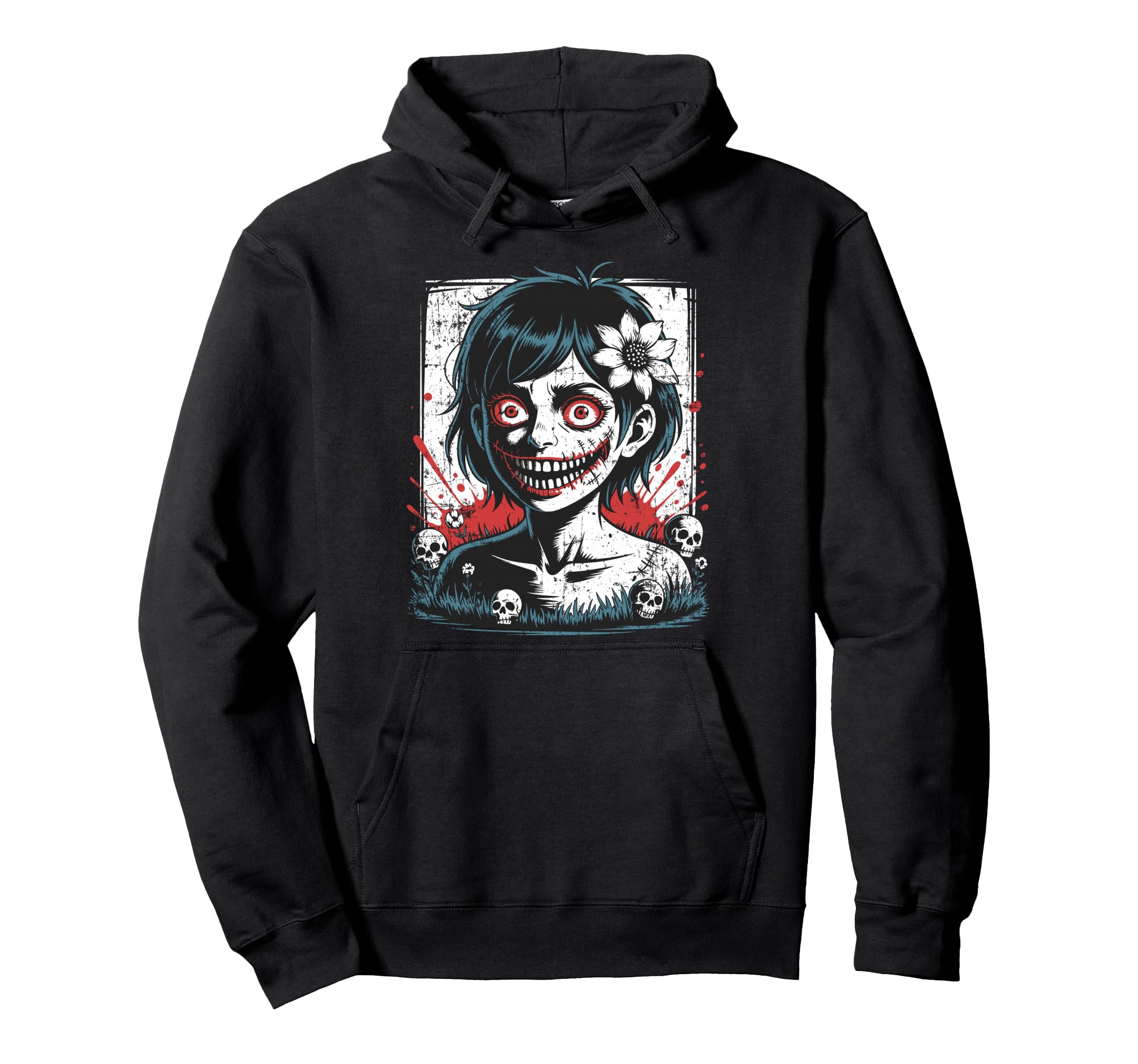 Japanese Goth Creepy Emo Y2K Japan Hoodie - Fun Novelty Design Unisex - T-Shirt, Sweatshirt, Hoodie
