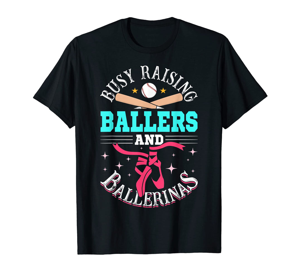 Baseball Dance Mom Busy Raising T-Shirt - Fun Novelty Design for Adults - T-Shirt, Sweatshirt, Hoodie