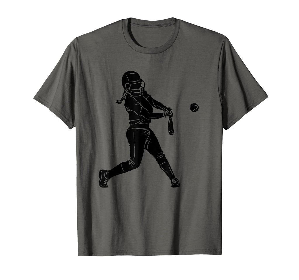 Silhouette Softball Player Baseball T-Shirt - Graphic Print for Adults - T-Shirt, Sweatshirt, Hoodie