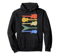 Guitar Guitars Music Band Guitarist Hoodie - Aesthetic Graphic Unisex - T-Shirt, Sweatshirt, Hoodie