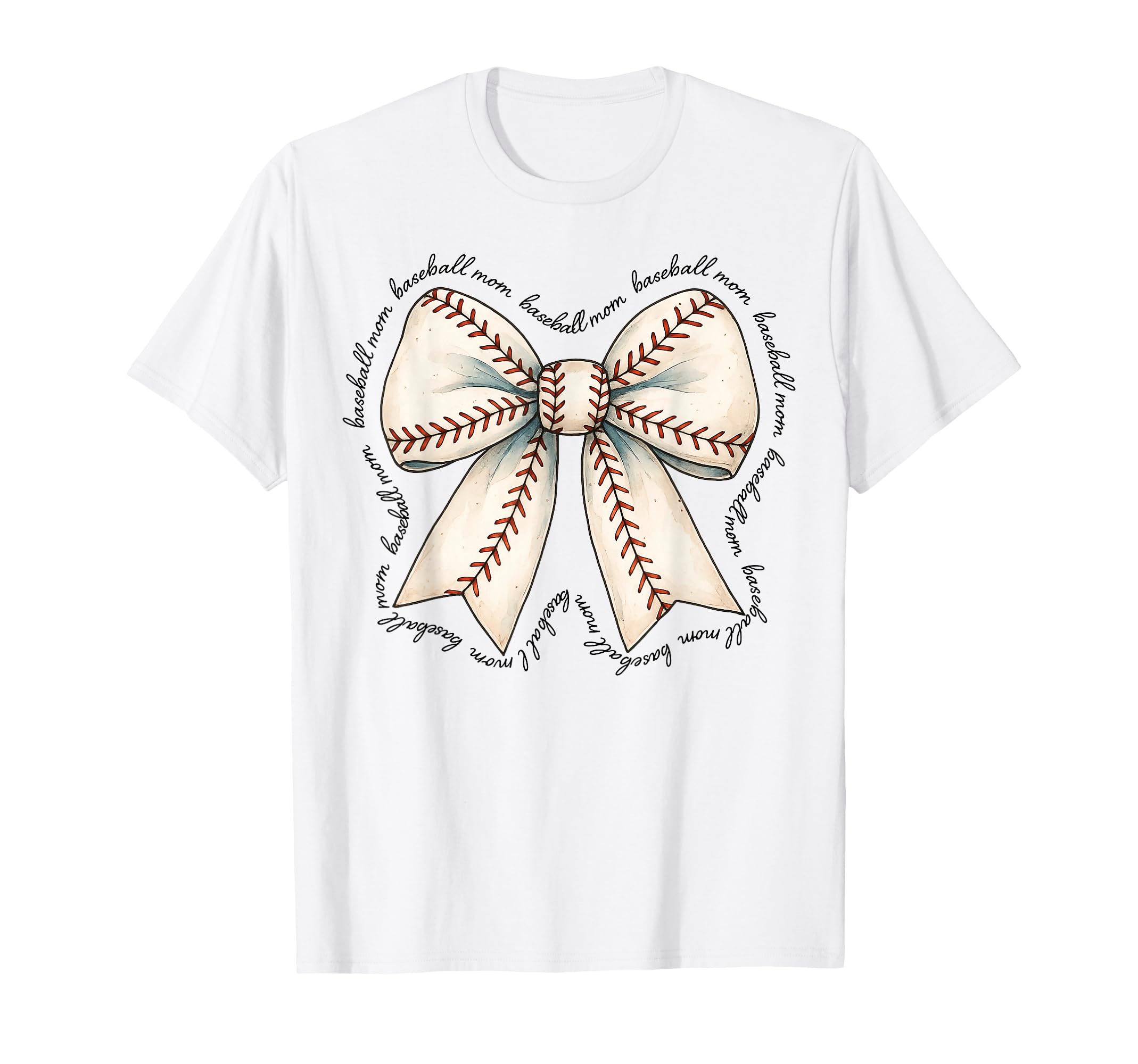 Baseball Mom Mama Baseball Coquette T-Shirt - Aesthetic Graphic Unisex - T-Shirt, Sweatshirt, Hoodie