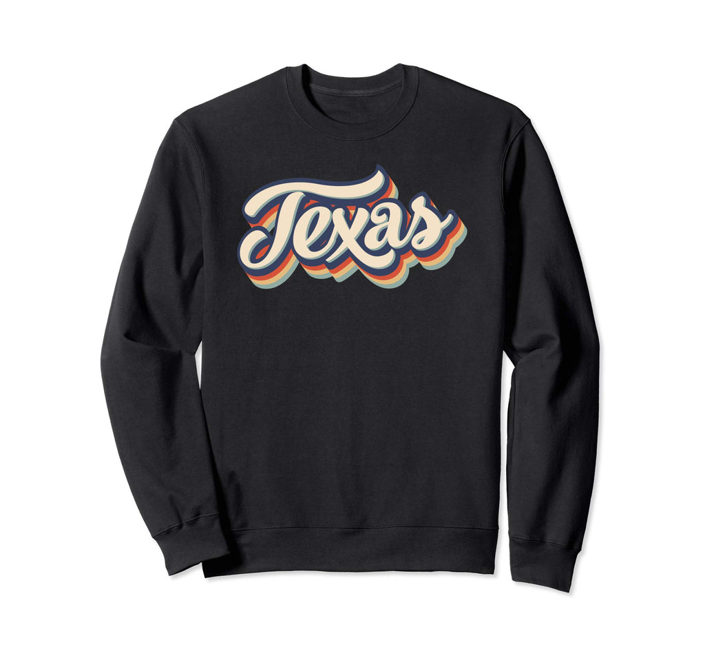 Texas 70S Distressed Sweatshirt - Graphic Print Unisex - T-Shirt, Sweatshirt, Hoodie