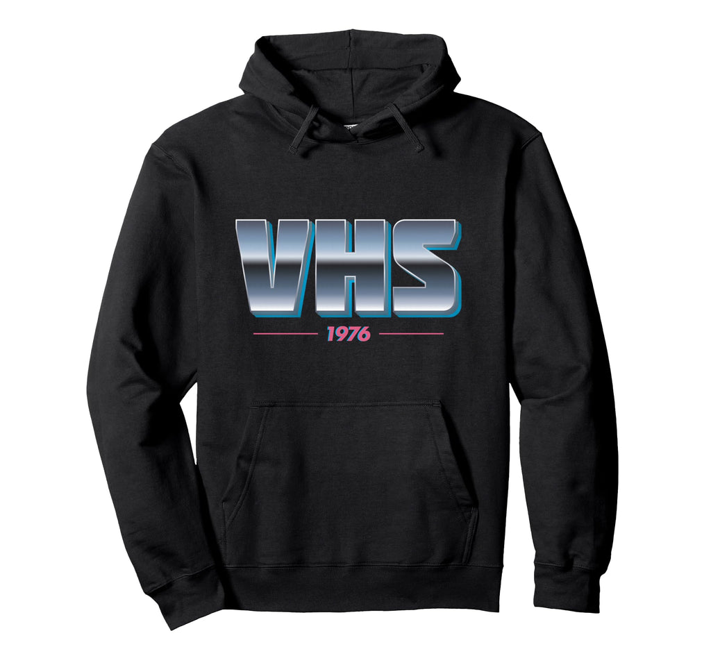 Vhs 1976 Hoodie - Trendy Graphic for Adults - T-Shirt, Sweatshirt, Hoodie