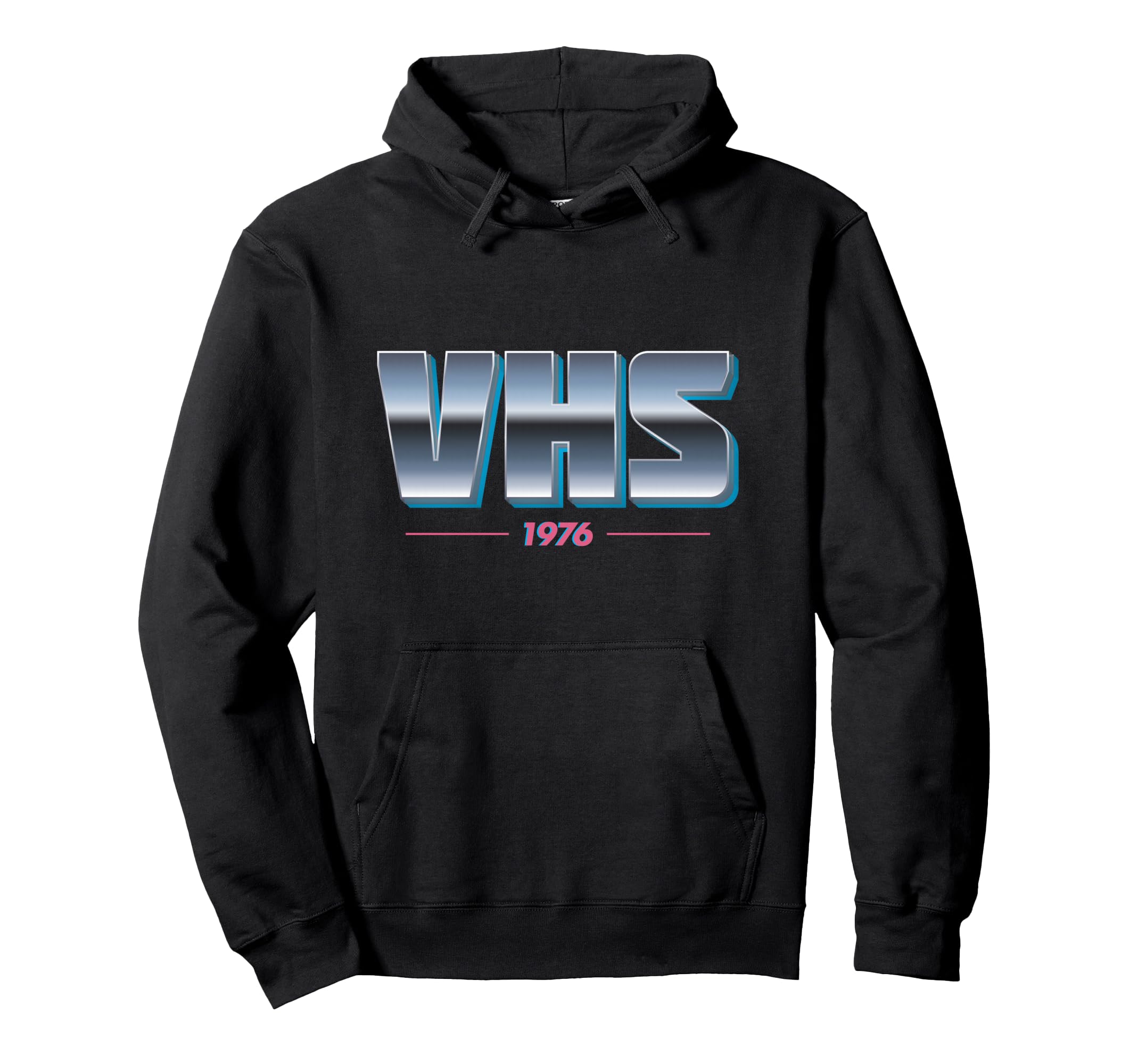 Vhs 1976 Hoodie - Trendy Graphic for Adults - T-Shirt, Sweatshirt, Hoodie