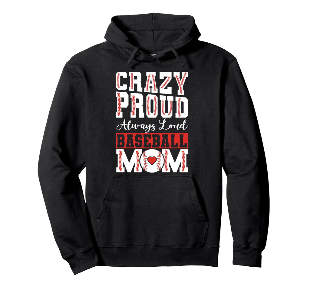 Baseball Mom Hoodie - Unique Graphic for Adults - T-Shirt, Sweatshirt, Hoodie