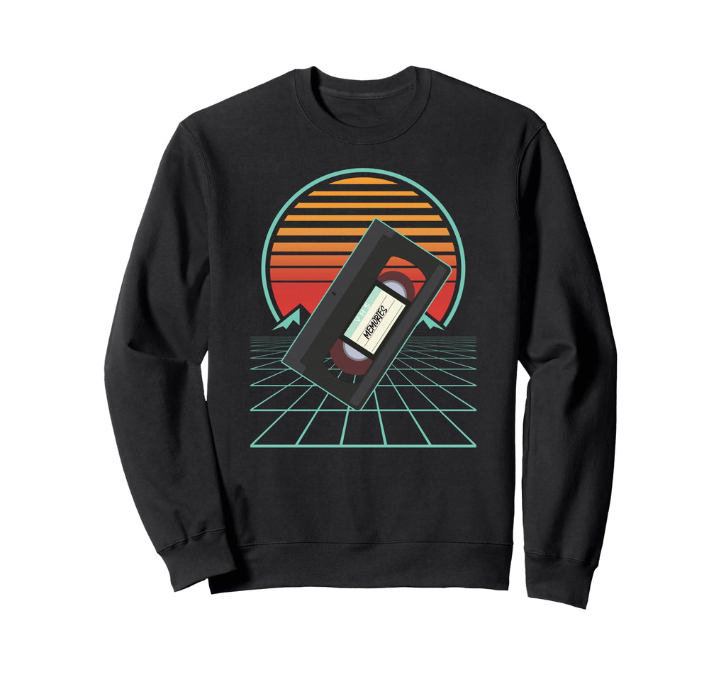 Sunset 80S 90S Vcr Tape Sweatshirt - Casual Everyday Wear Men Women - T-Shirt, Sweatshirt, Hoodie