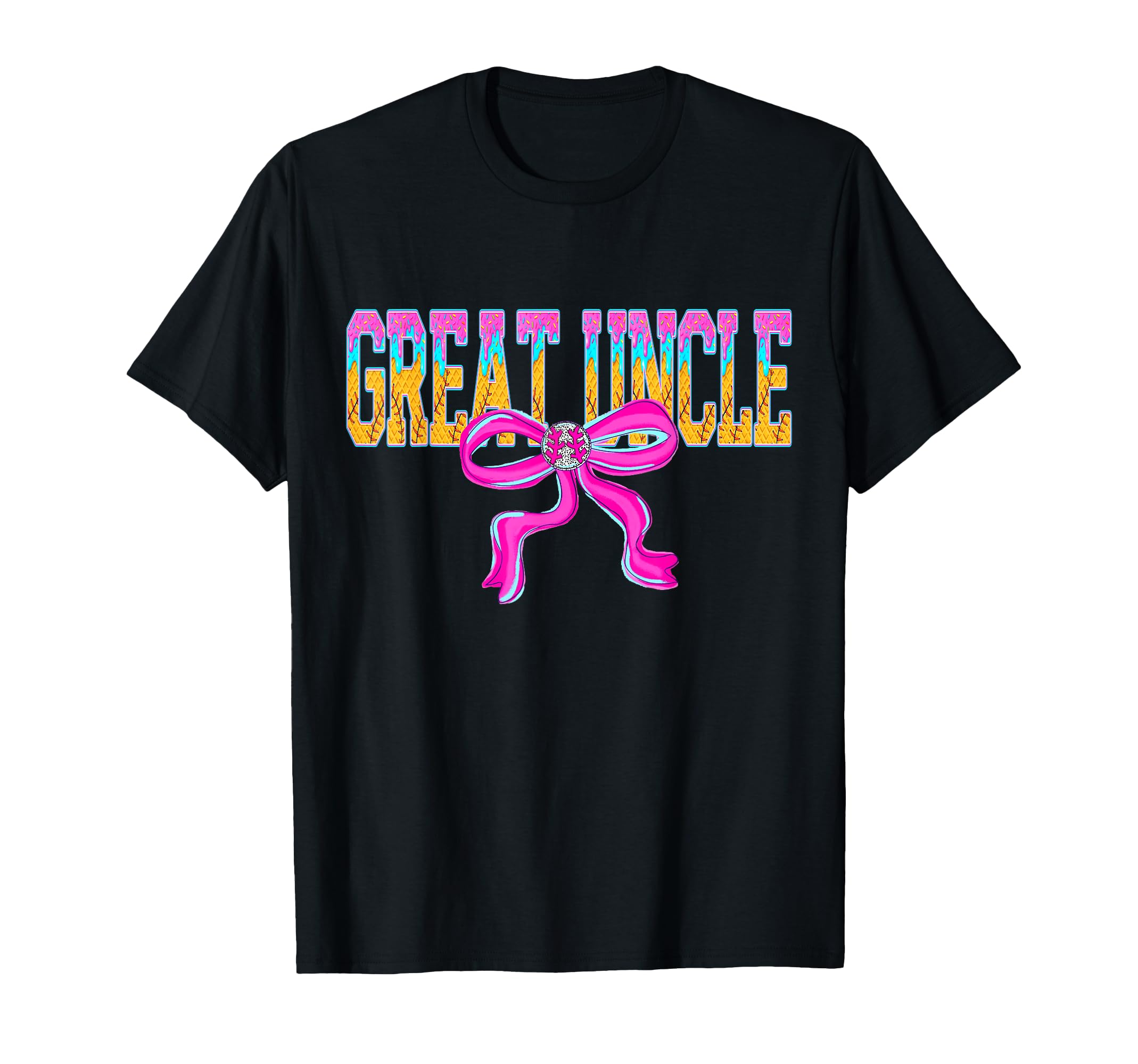Baseball Great Uncle Ice Cream Drip T-Shirt - Streetwear Style for Adults - T-Shirt, Sweatshirt, Hoodie