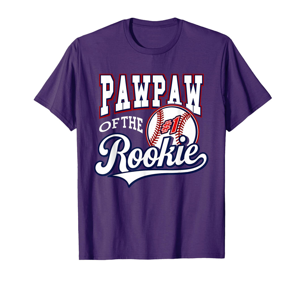 Grandpa Pawpaw Number 1 Rookie Baseball T-Shirt - Aesthetic Graphic Unisex - T-Shirt, Sweatshirt, Hoodie