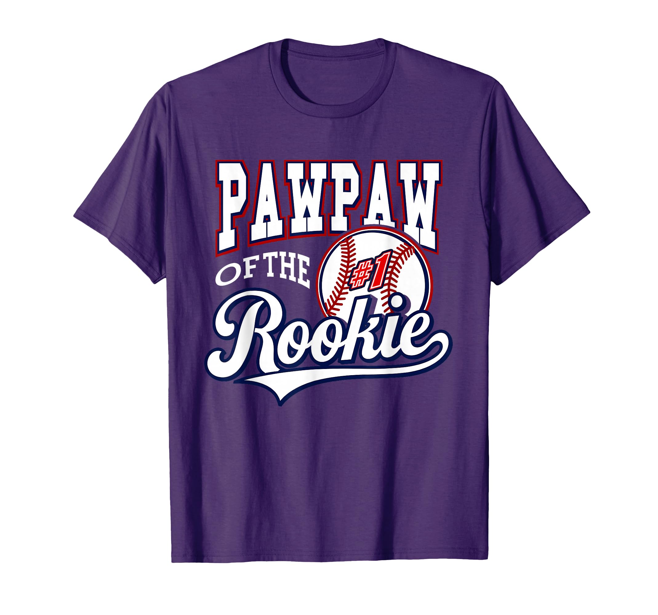 Grandpa Pawpaw Number 1 Rookie Baseball T-Shirt - Aesthetic Graphic Unisex - T-Shirt, Sweatshirt, Hoodie