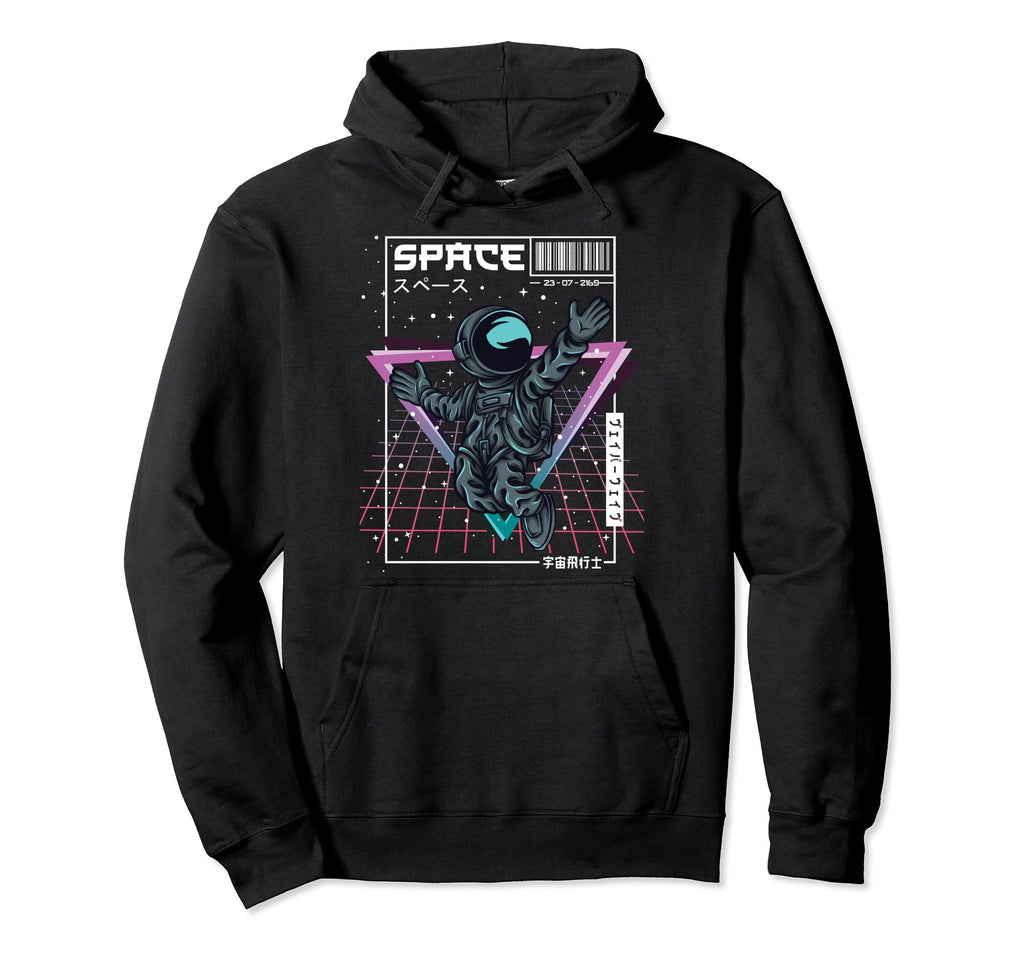 Synthwave Space Astronaut Aesthetic Hoodie - Graphic Print Unisex - T-Shirt, Sweatshirt, Hoodie