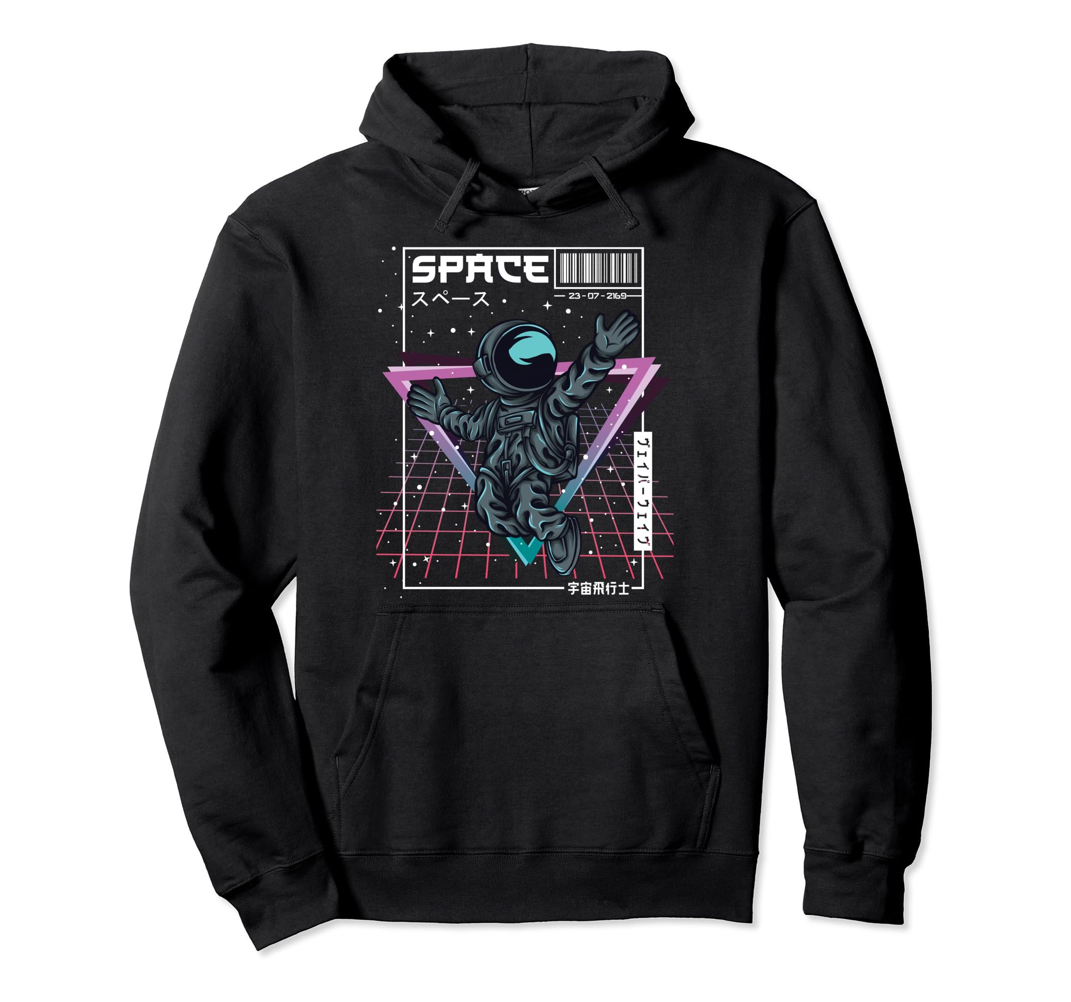 Synthwave Space Astronaut Aesthetic Hoodie - Graphic Print Unisex - T-Shirt, Sweatshirt, Hoodie
