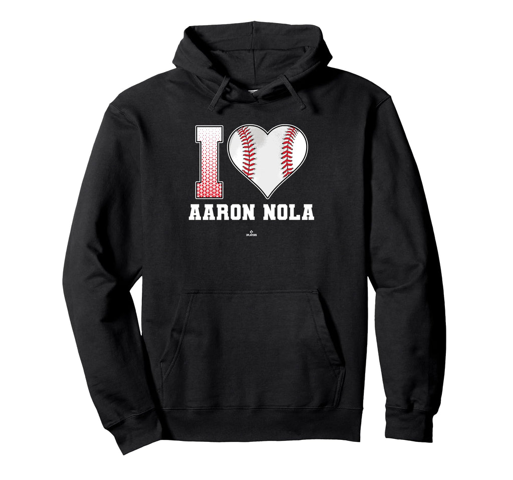 I Heart Baseball Stitch Aaron Nola Hoodie - Aesthetic Graphic Men Women - T-Shirt, Sweatshirt, Hoodie