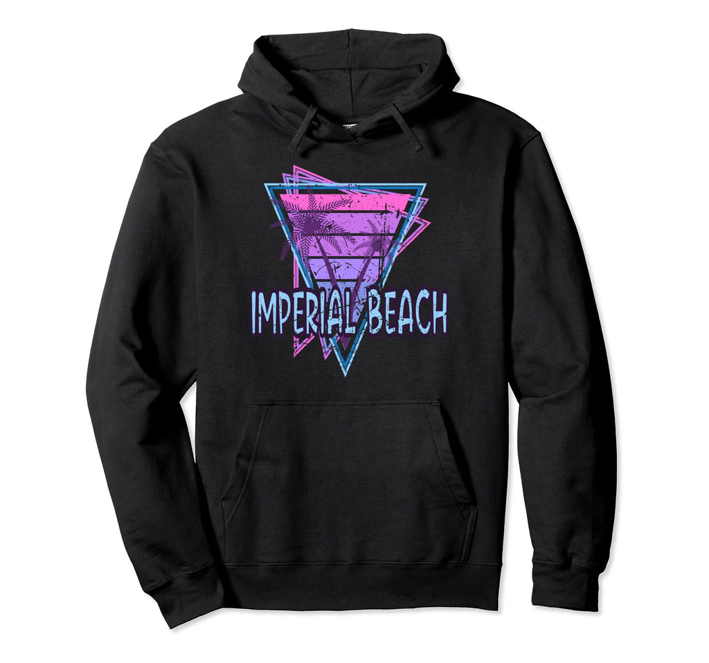 Imperial Beach Vacation Vaporwave Hoodie - Aesthetic Graphic Unisex - T-Shirt, Sweatshirt, Hoodie